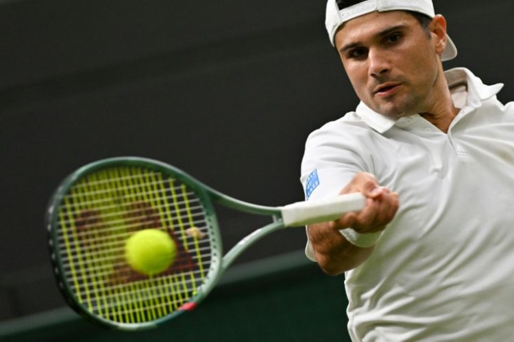 American Marcos Giron won his first ATP title on Sunday at the Hall of Fame Open on grass in Newport, Rhode Island. ©AFP