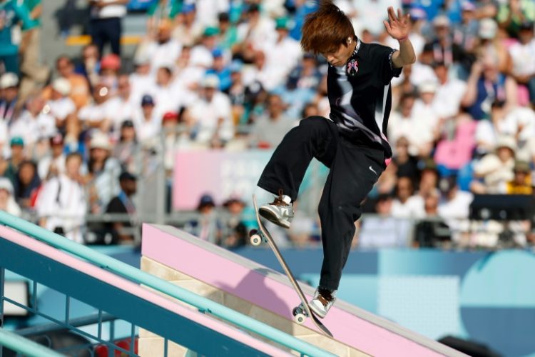 Yuto Horigome clinched the men's street skateboarding title with his final trick. ©AFP