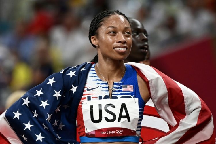 Retired Olympic icon Allyson Felix is the driving force behind a nursery set up at the Olympic village in Paris. ©AFP