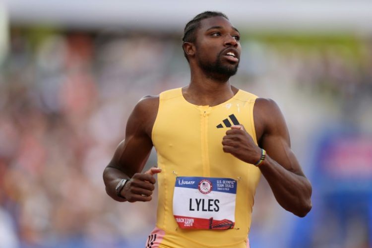 World 100m & 200m champion Noah Lyles has withdrawn from this week's Monaco Diamond League meeting. ©AFP