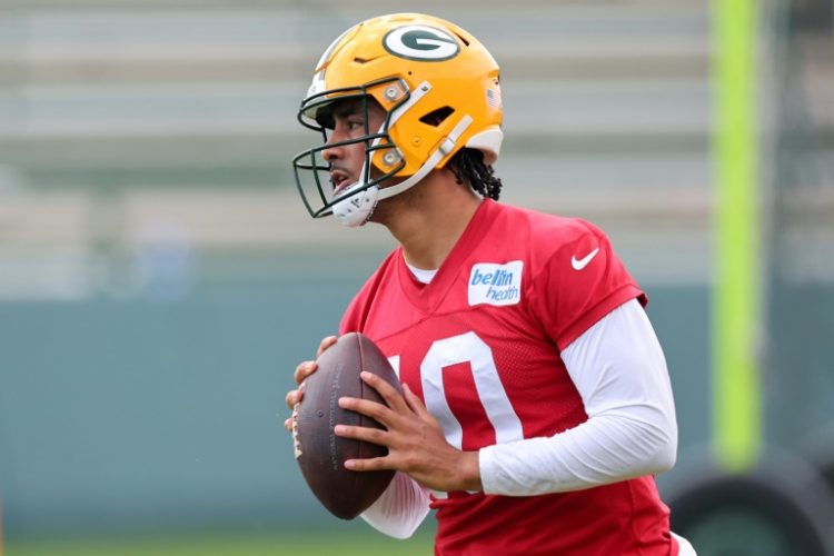 Green Bay quarterback Jordan Love has reportedly agreed to a four-year contract with the Packers worth $220 million, which would make him level with the highest-paid players in NFL history. ©AFP