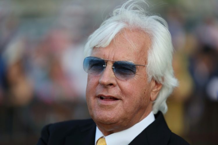 Trainer Bob Baffert looks on after the 155th running of the Belmont Stakes at Belmont Park in 2023. ©AFP