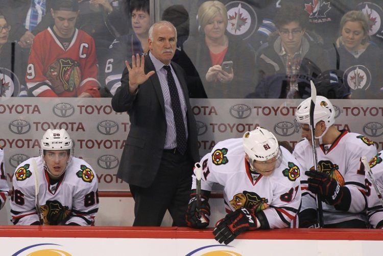 Former Chicago Blackhawks coach Joel Quenneville of the Chicago Blackhawks was among three people reinstated by the NHL after being banned from jobs in the league since October 2021 for their inadequate responses in a sex assault scandal. ©AFP