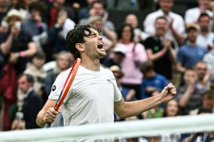 Taylor Fritz is through to his second quarter-final at Wimbledon. ©AFP