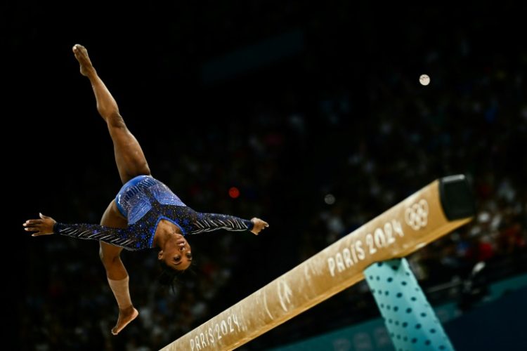 Simone Biles reclaimed all-around gold at the Paris Olympics. ©AFP