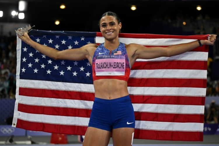 Sydney McLaughlin-Levrone is part of a "golden generation" of US athletes who can boost the sport's profile ahead of the LA 2028 games. ©AFP