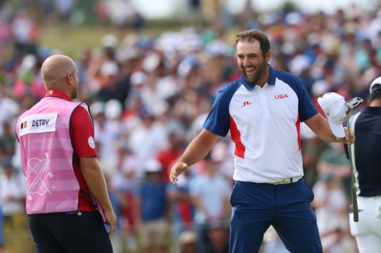 Scottie Scheffler marked his Olympic debut with a late charge to win the gold medal. ©AFP