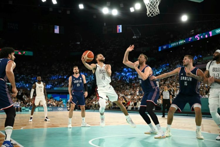 Stephen Curry scored 36 points as the US came from behind to beat Serbia and reach the Olympic final. ©AFP