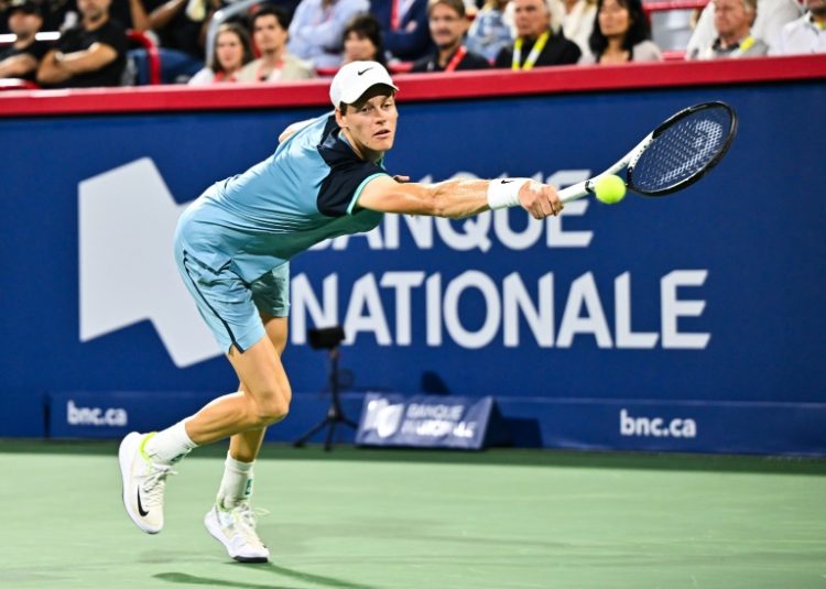 World number one Jannik Sinner of Italy lost to Andrey Rublev in a quarter-final at the ATP Montreal Masters. ©AFP