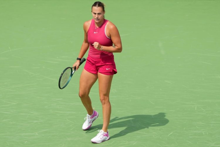 Aryna Sabalenka warmed up for the US Open with victory at the Cincinnati Open on Monday. ©AFP