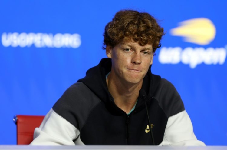 World number one Jannik Sinner of Italy speaks to the media prior to the US Open tennis championships at Flushing Meadows. ©AFP