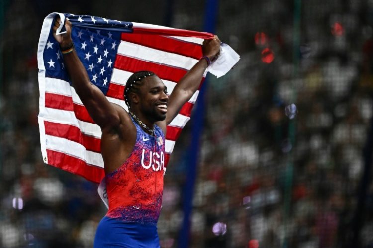 World Athletics chief Sebastian Coe says newly crowned Olympic 100m champion Noah Lyles is taking the sport back to the glory years of Usain Bolt. ©AFP