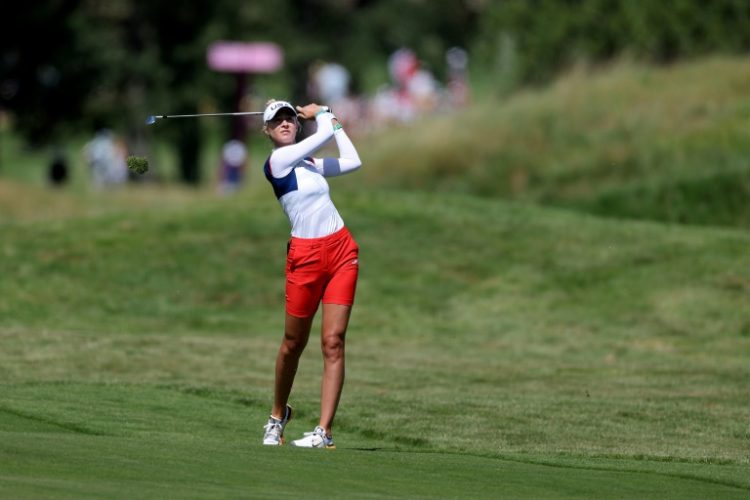 Nelly Korda made a quadruple-bogey seven at the Paris Olympics. ©AFP