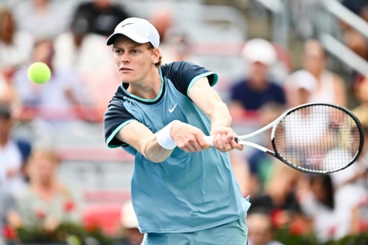 World number one Jannik Sinner of Italy advanced to the quarter-finals of the ATP Montreal Masters. ©AFP