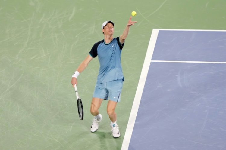 Jannik Sinner of Italy beat Alexander Zverev of Germany on Sunday to reach the final of the Cincinnati Open. ©AFP