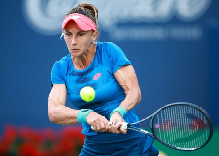 Lesia Tsurenko of Ukraine eliminated former US Open champion Bianca Andreescu of Canada in a first-round match at the WTA Toronto Masters. ©AFP