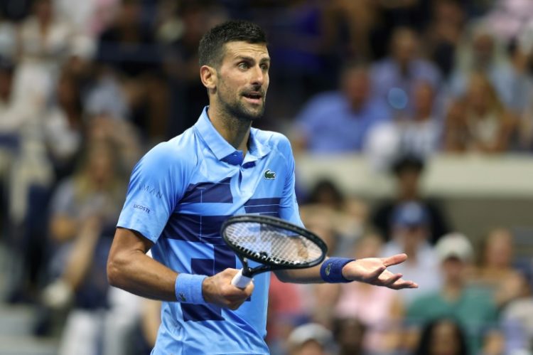 Champion: Novak Djokovic takes on Alexei Popyrin. ©AFP