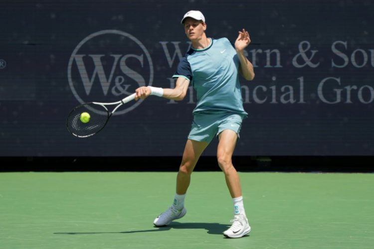 World number one Jannik Sinner of Italy defeated American Alex Michelsen to reach the third round of the ATP and WTA Cincinnati Open. ©AFP