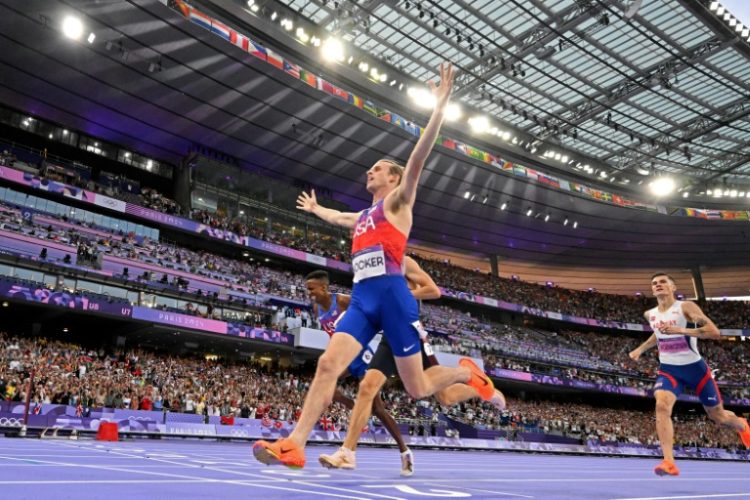 American Cole Hocker wins the men's Olympic 1500m. ©AFP