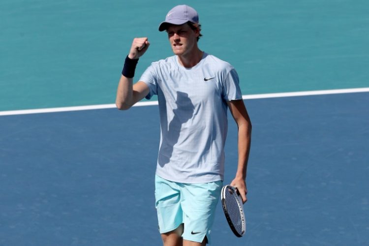 World number one Jannik Sinner of Italy defeated Borna Coric in his opening match at the ATP Montreal Masters. ©AFP