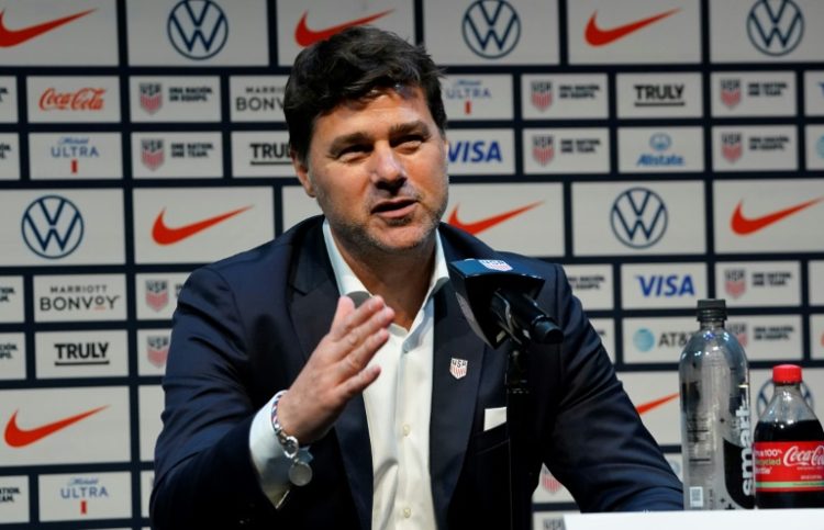 Newly appointed US Men’s National Team head coach Argentine Mauricio Pochettino speaks to the media at a press conference on September 13, 2024, in New York.. ©AFP