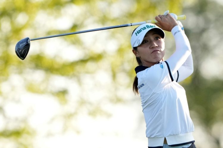 New Zealand's Lydia Ko plays a tee shot on the way to victory in the US LPGA Tour Queen City Championship. ©AFP