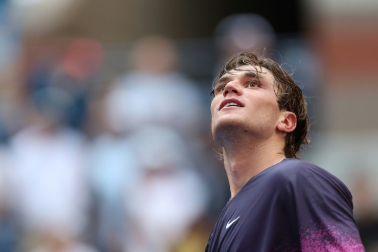 Breakthrough: Jack Draper celebrates his victory over Alex de Minaur . ©AFP