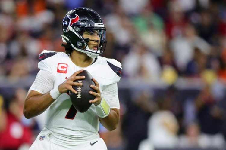 Houston quarterback C.J. Stroud will lead the unbeaten Texans into Minnesota on Sunday for an NFL game against the undefeated Vikings. ©AFP