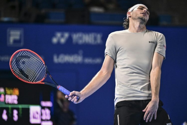 Taylor Fritz lost to France's Arthur Fils in the first round of the Japan Open on Thursday. ©AFP