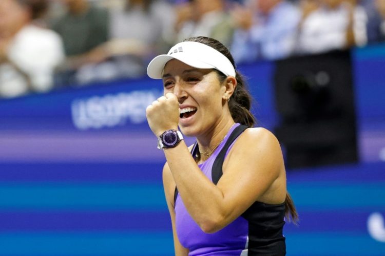 'At last!': Jessica Pegula celebrates her victory over Iga Swiatek . ©AFP