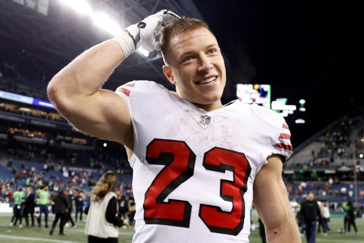 San Francisco 49ers running back Christian McCaffrey will miss at least four NFL games after being put on injured reserved with Achilles tendinits. ©AFP