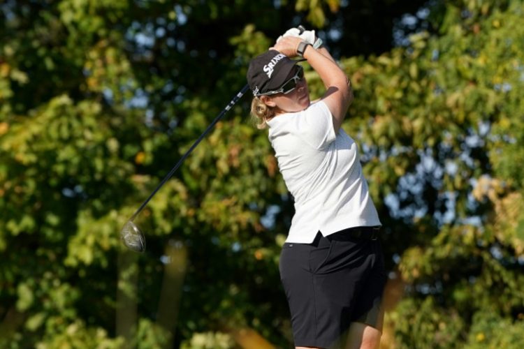 South Africa's Ashleigh Buhai plays a shot on the way to the first round lead in the LPGA Queen City Championship. ©AFP