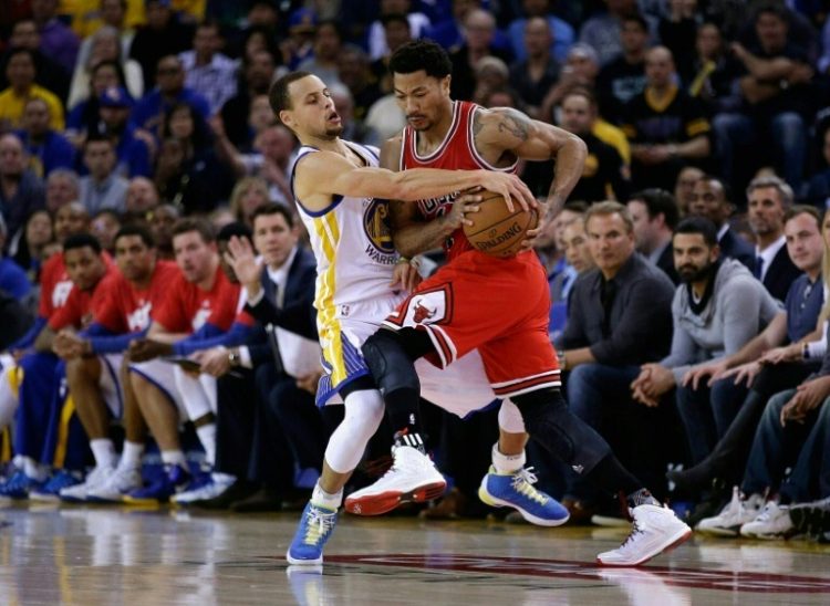 Ex-MVP Derrick Rose (R) has announced his NBA retirement after 16 seasons . ©AFP