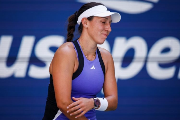 No butler: Jessica Pegula during her win over Russia's Diana Shnaider. ©AFP