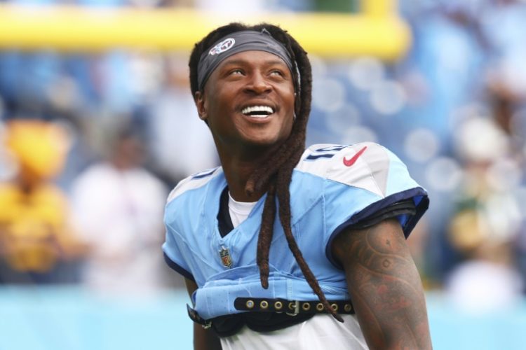 DeAndre Hopkins joined the unbeaten Kansas City Chiefs on Thursday after a trade with the Tennessee Titans and could play Sunday at Las Vegas for his new NFL club. ©AFP