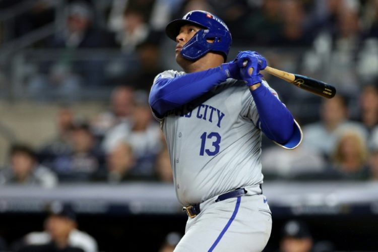 Salvador Perez's home run helped Kansas City stun the New York Yankees on Monday. ©AFP