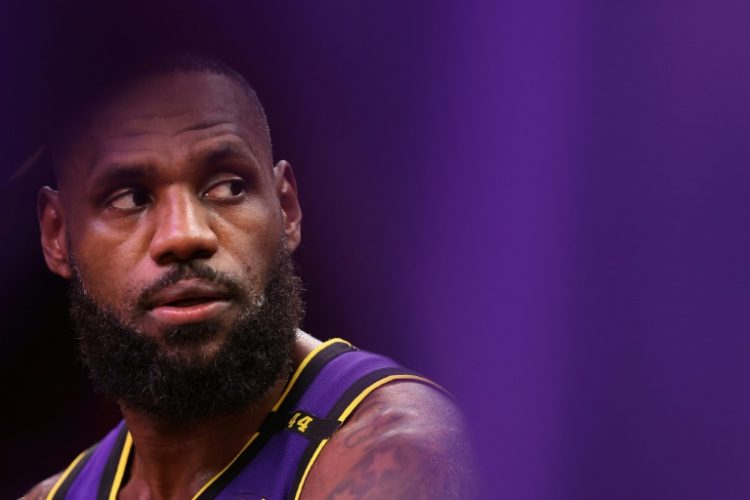 NBA superstar LeBron James endorsed Kamala Harris's bid for the White House on Thursday. ©AFP