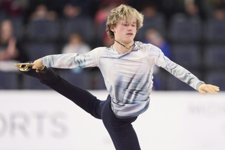 Reigning world champion Ilia Malinin of the United States won the men's short program at Skate Canada. ©AFP