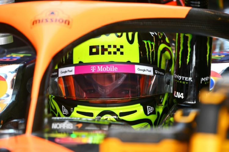 Title challenge: Lando Norris prepares for Friday practice in Austin. ©AFP