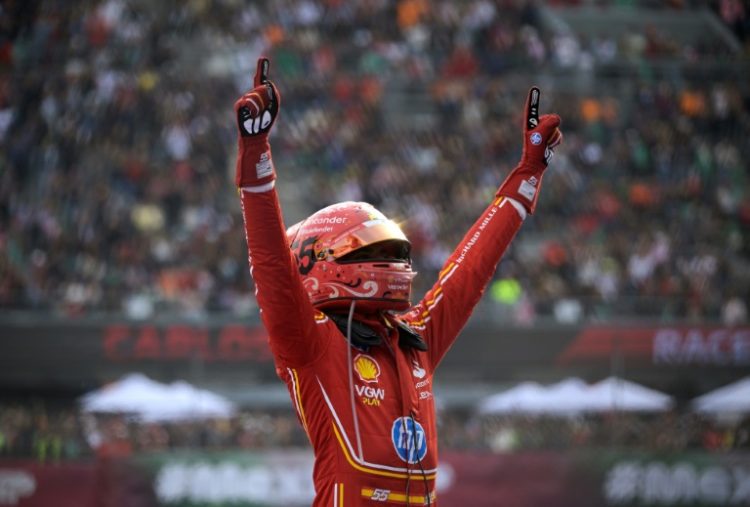 Emphatic Mexico City Grand Prix winner Carlos Sainz . ©AFP