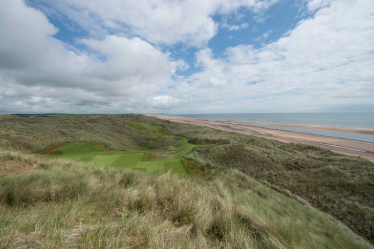 A view from 14th tee of Donald Trump's existing International Golf Links course, north of Aberdeen. ©AFP