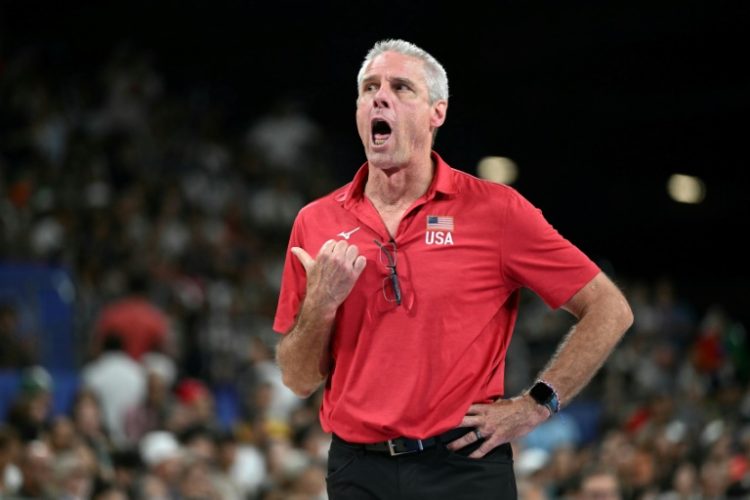 US women's national volleyball team head coach Karch Kiraly has been named the new coach of the men's national team through the 2028 Los Angeles Olympics. ©AFP