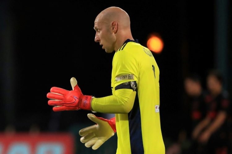 Atlanta United goalkeeper Brad Guzan made the decisive save in a penalty shoot out as his team beat Montreal in the MLS playoffs wildcard game on Tuesday.. ©AFP