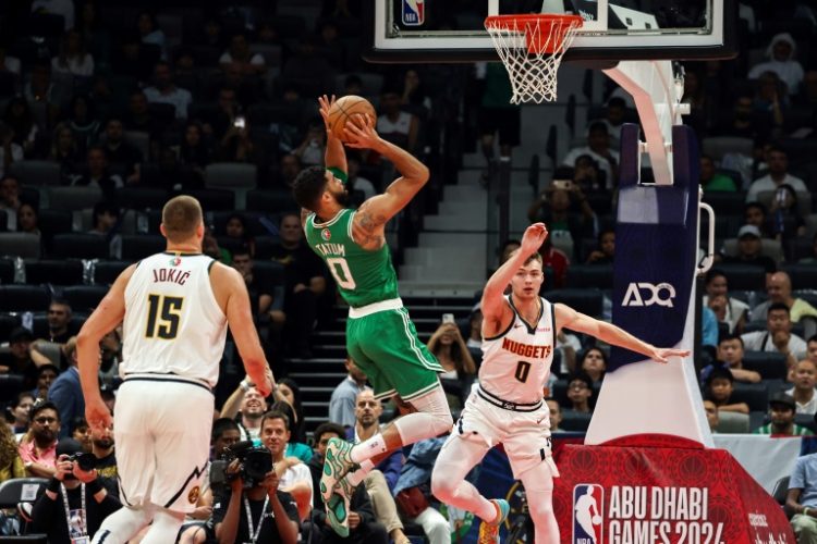 Jayson Tatum powered Boston past Denver in Abu Dhabi. ©AFP