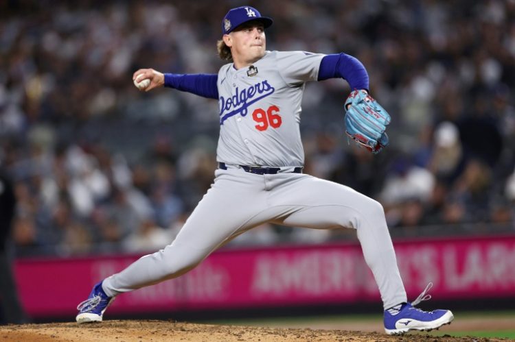 Landon Knack pitched four innings in game four of the World Series for the Los Angeles Dodgers, allowing other top relievers to rest for future games that might better favor the California club against the New York Yankees. ©AFP