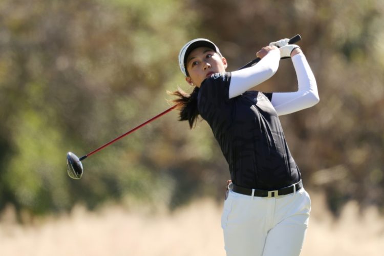 Jeeno Thitikul of Thailand fired a nine-under par 63 to grab a share of the lead with American Angel Yin after the third round of the LPGA's Tour Championship. ©AFP