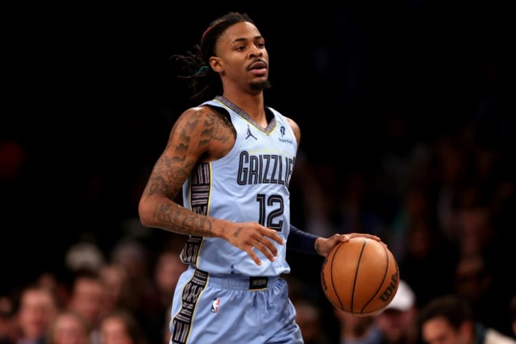 Ja Morant has been put on a week-to-week status with a right hip injury by the NBA Memphis Grizzlies. ©AFP