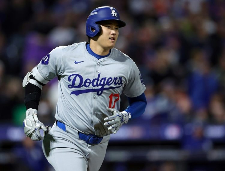 Shohei Ohtani of the Los Angeles Dodgers was a unanimous selection for the 2024 MLB National League Most Valuable Player Award. ©AFP