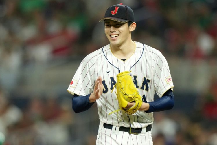 Japanese pitcher Roki Sasaki is set to move to a Major League Baseball club this offseason. ©AFP