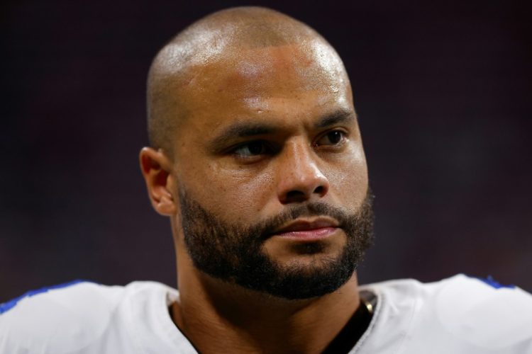 Dallas Cowboys quarterback Dak Prescott looks on during the third quarter of the team's NFL loss to the Atlanta Falcons. ©AFP